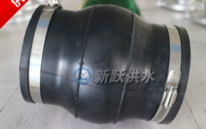 新躍卡箍式可曲撓橡膠接頭除塵系統中使用